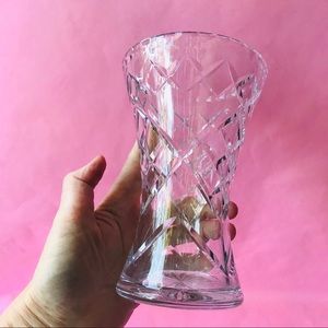 Vintage crystal vase